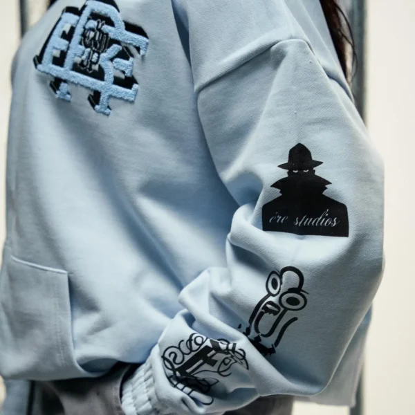 Ere Studios Locked Up Zipper Hoodie Eiswasser 2