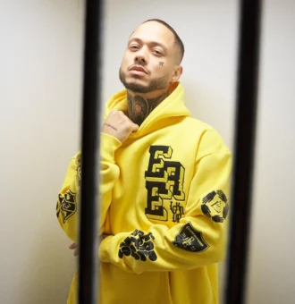 Ere Studios Locked Up Zipper Hoodie Gelb 3
