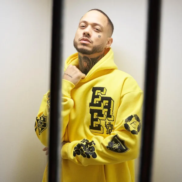 Ere Studios Locked Up Zipper Hoodie Gelb 3