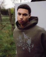 Ere Studios Logo Hoodie Braun 2
