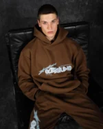 Ere Studios Midnight Trackie Hoodie Braun 2