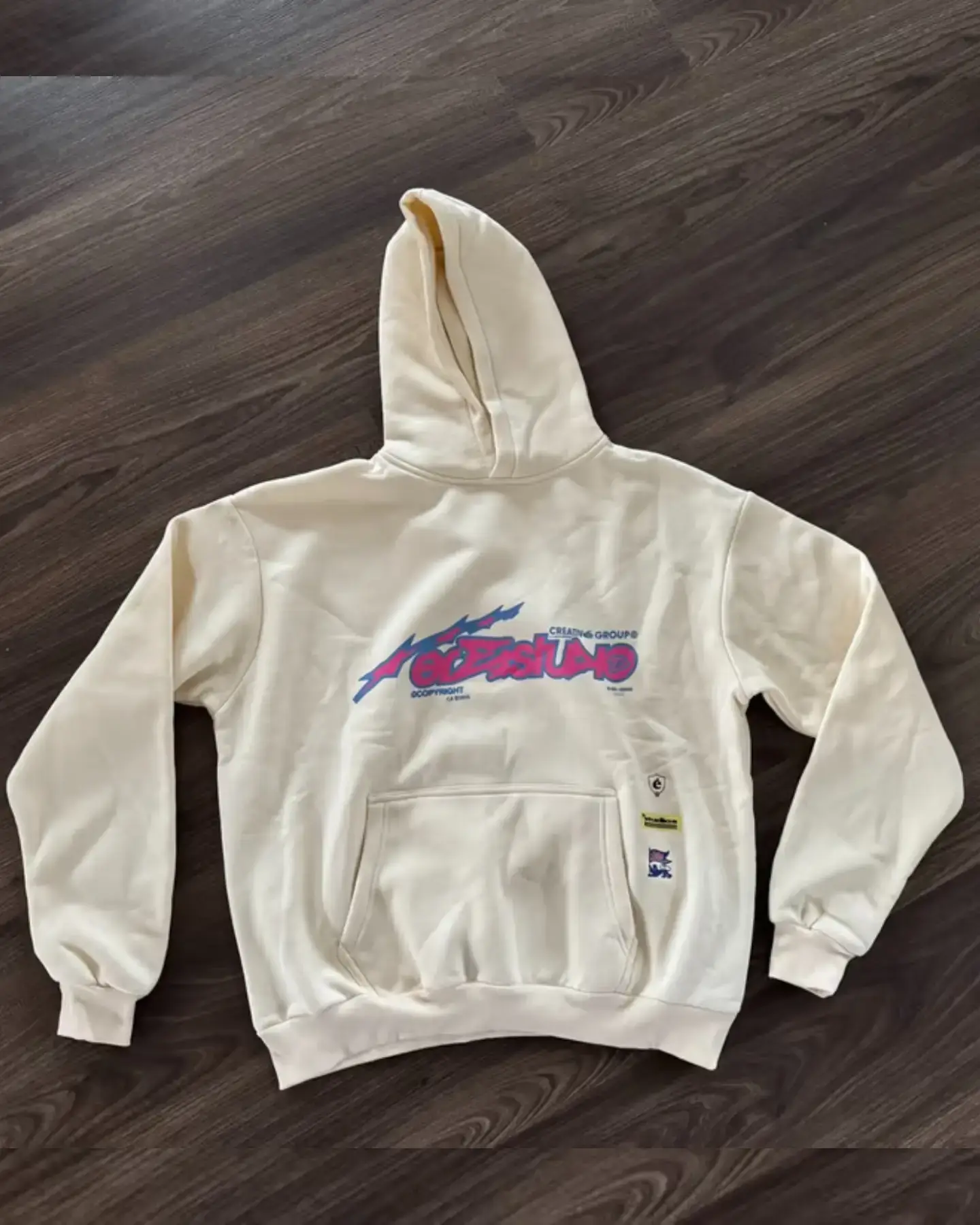 Ere Studios Midnight Trackie Hoodie Creme 2