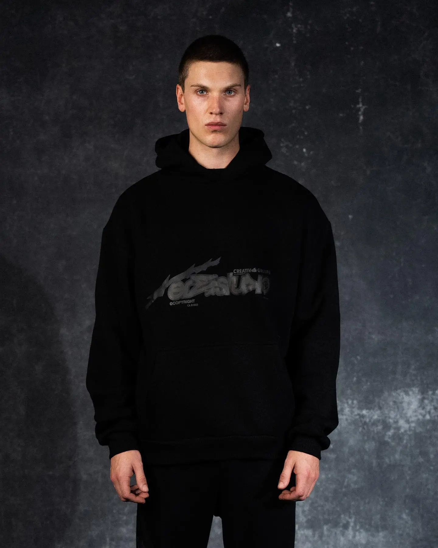 Ere Studios Midnight Trackie Hoodie Schwarz 3