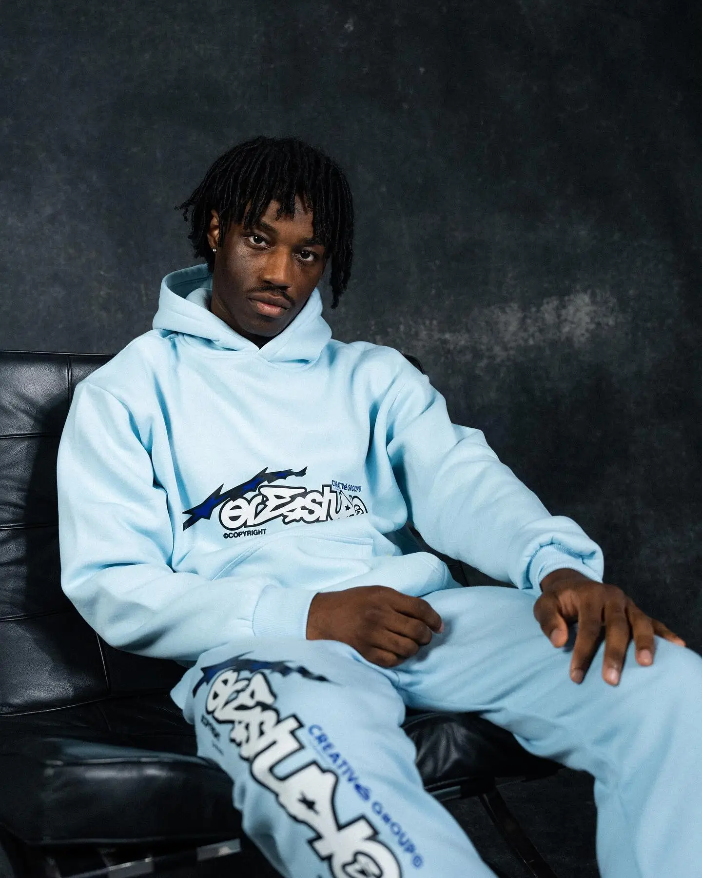 Ere Studios Midnight Trackie Hose Himmelblau 2
