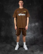 Ere Studios Midnight Trackie Short Set Braun 1