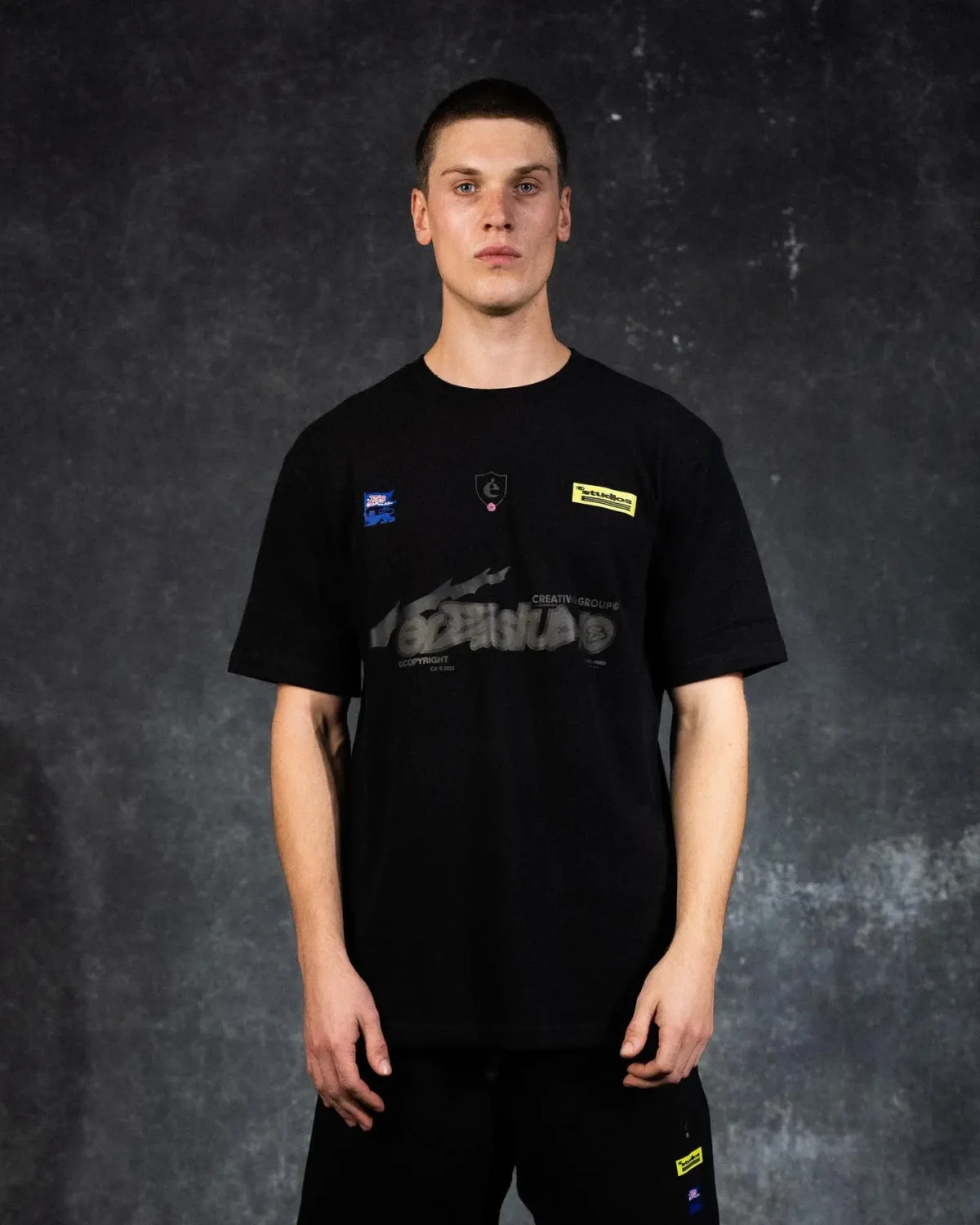 Ere Studios Midnight Trackie T Shirt Schwarz 1