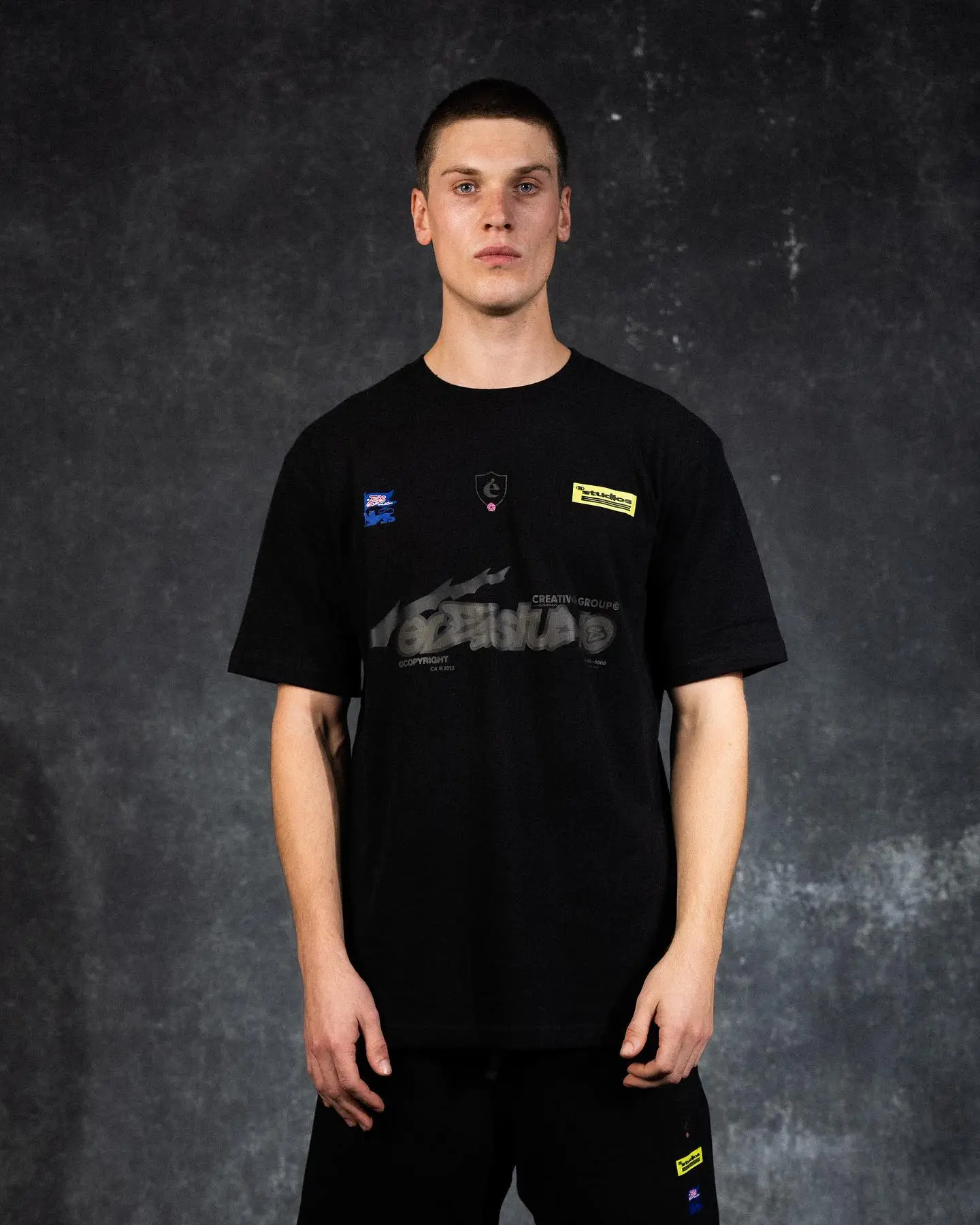 Ere Studios Midnight Trackie T Shirt Schwarz 1