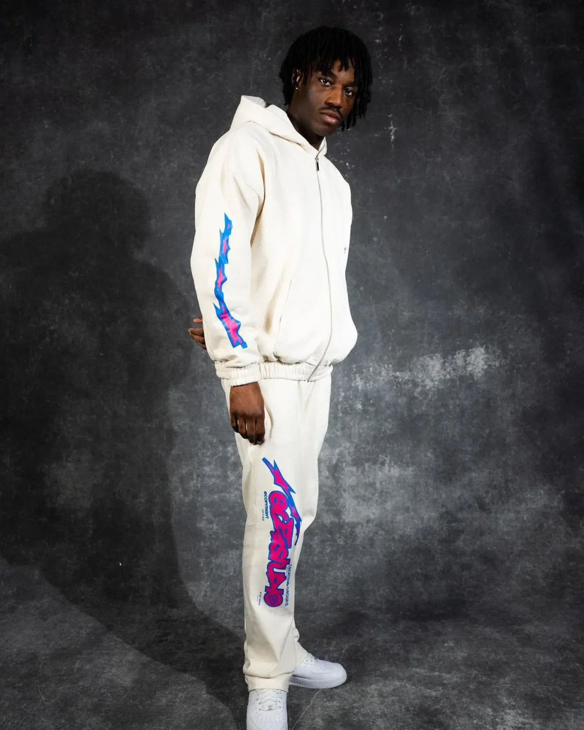 Ere Studios Midnight Trackie Tracksuit Creme 2