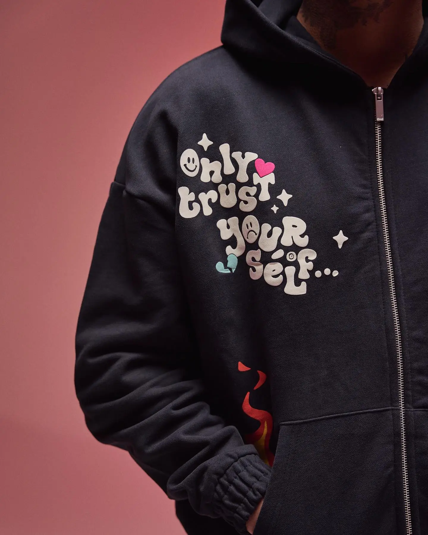 Ere Studios Zipper Hoodie Schwarz 2