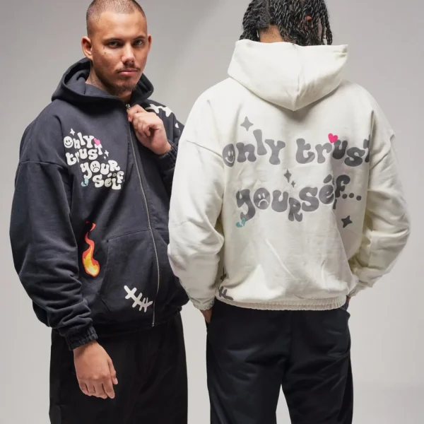 Ere Studios Zipper Hoodie Weis 2