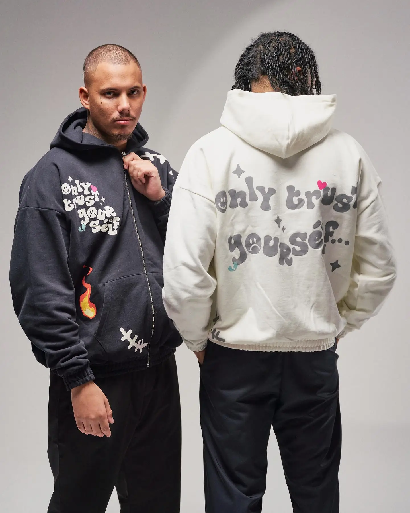 Ere Studios Zipper Hoodie Weis 2