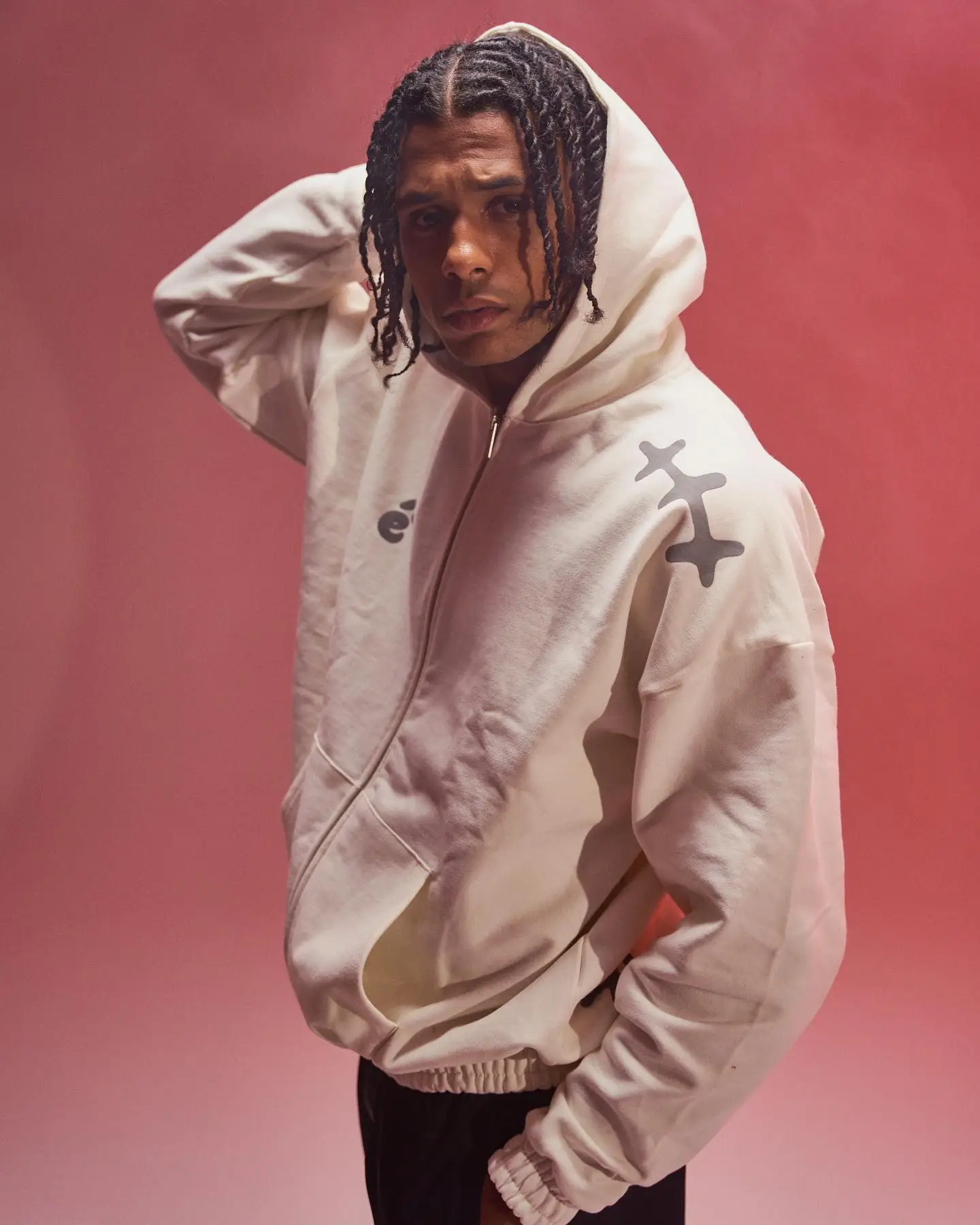 Ere Studios Zipper Hoodie Weis 3